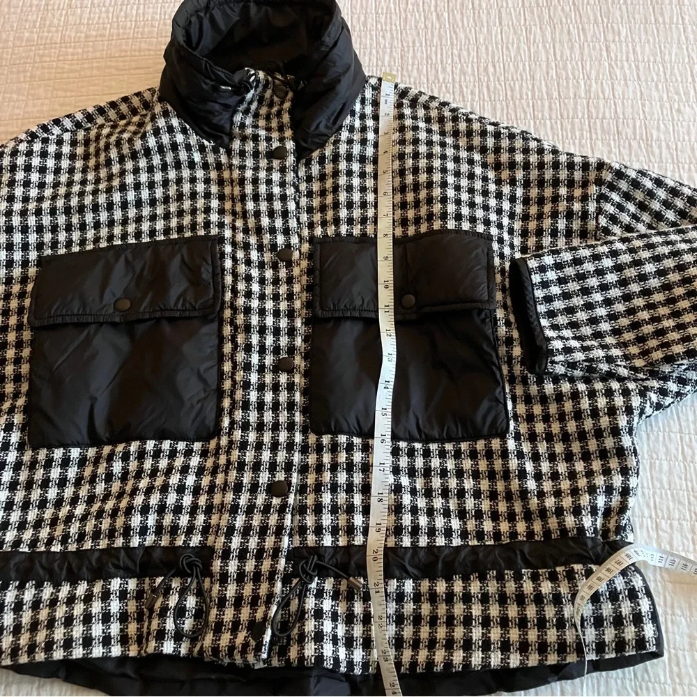 EUC Zara black/white check oversized jacket - Picture 10 of 10